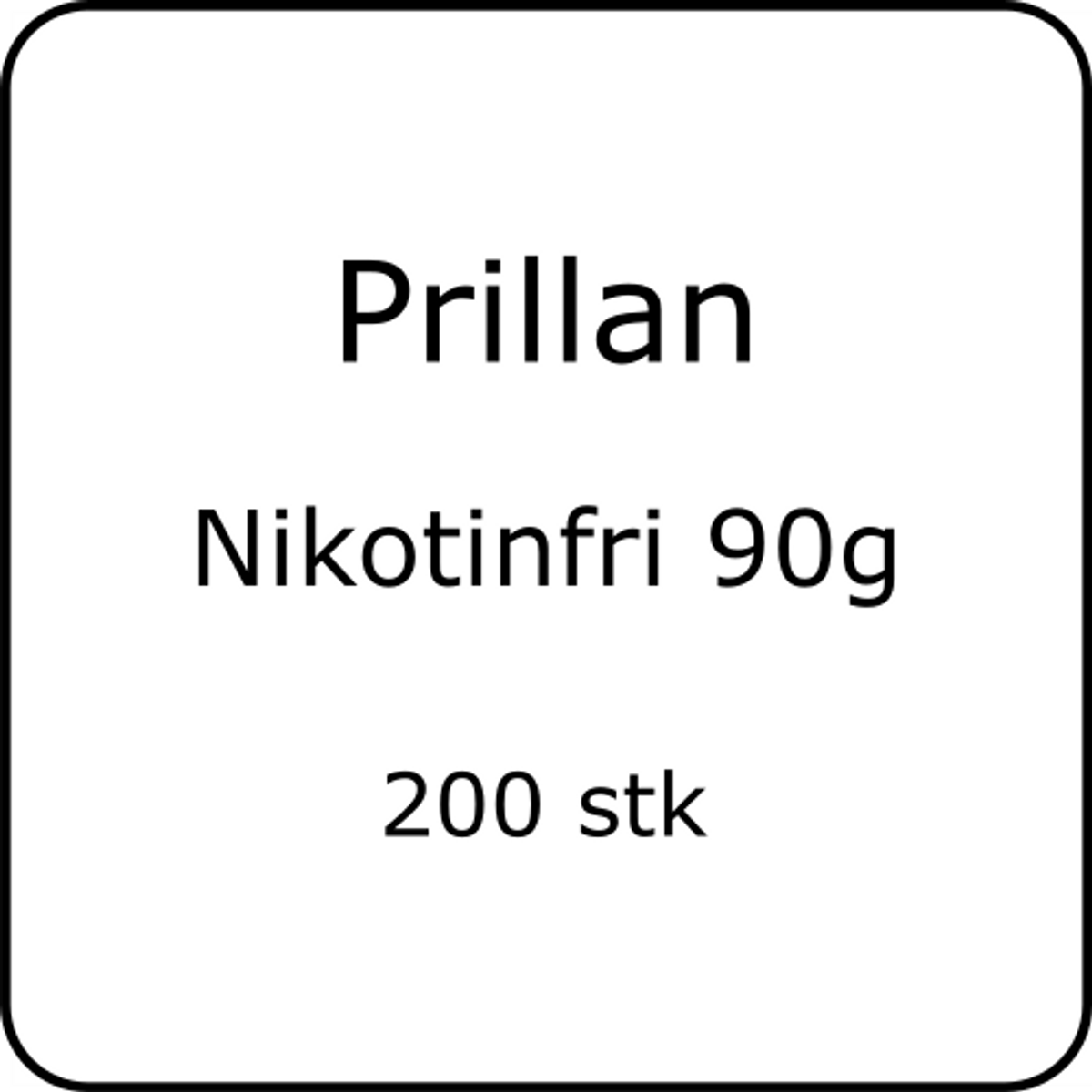 Prillan Porsjon Nikotinfri 200stk