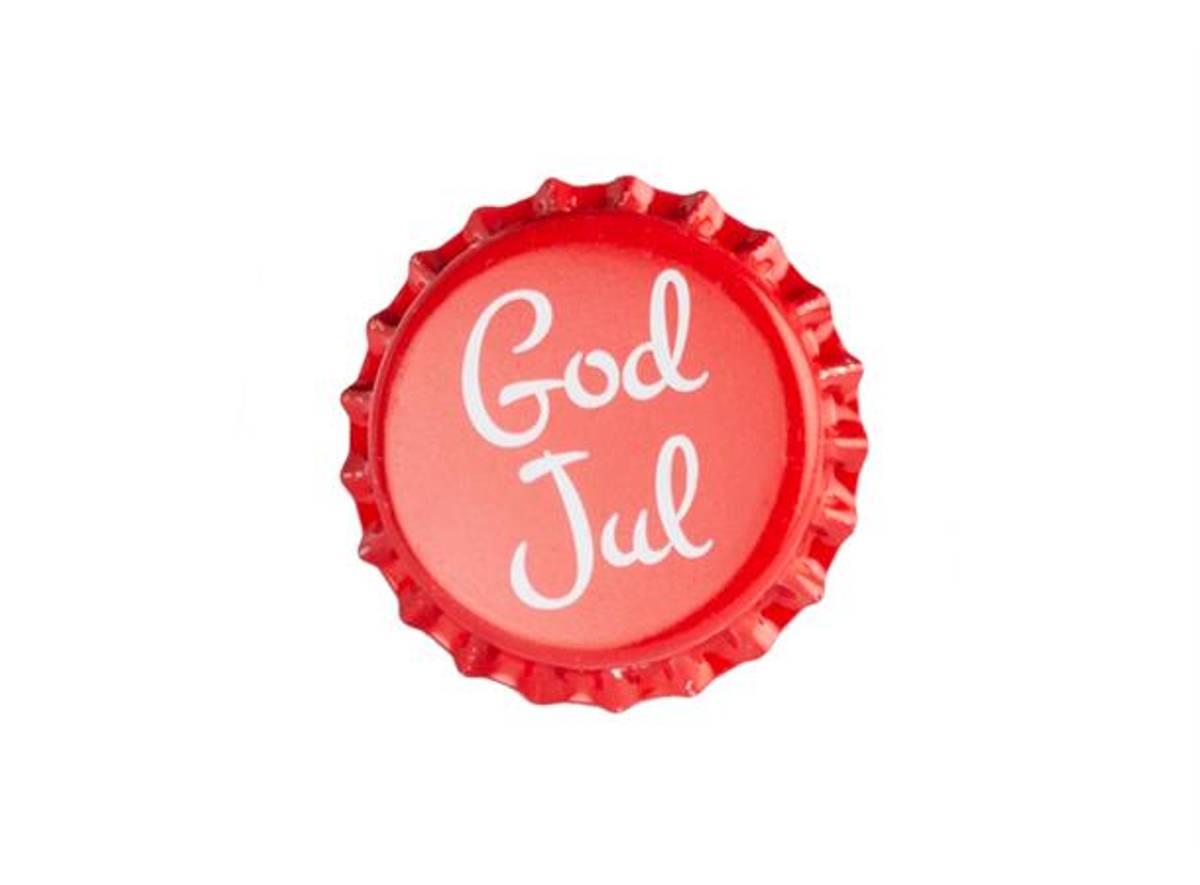 Flaskekapsler God Jul 26 mm
