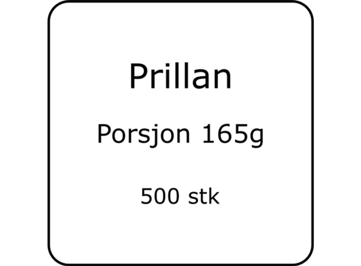 Prillan Porsjon Original 500stk