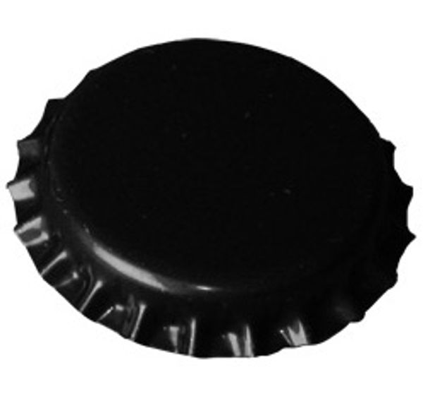 Hovedbilde Flaskekapsler Svarte 26mm, 250 stk